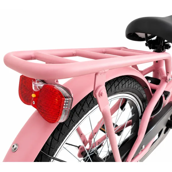 Kinderfiets Kyoso Blossom Mauve 20 inch remnaaf mat roze — foto 2