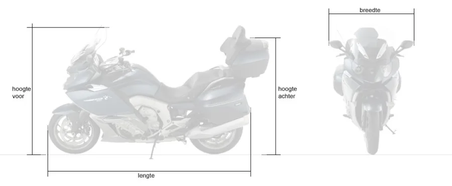 Motorhoes DS Covers ALFA TOPCASE XL - zwart — foto 6
