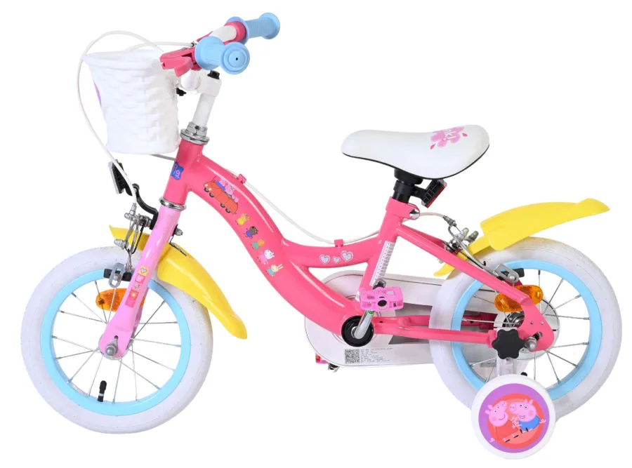 Peppa Pig Kinderfiets – Meisjes – 12 inch – Roze – Twee handremmen — foto 9