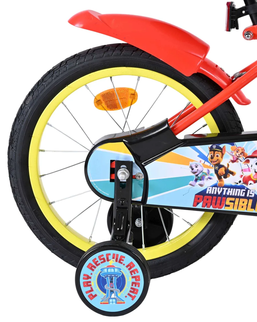 Paw Patrol Kinderfiets – Jongens – 16 inch – Rood Blauw — foto 2