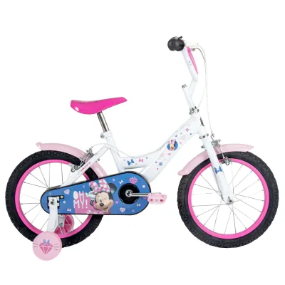 Disney Minnie Kinderfiets - Meisjes - 16 inch - Wit Roze - Twee handremmen