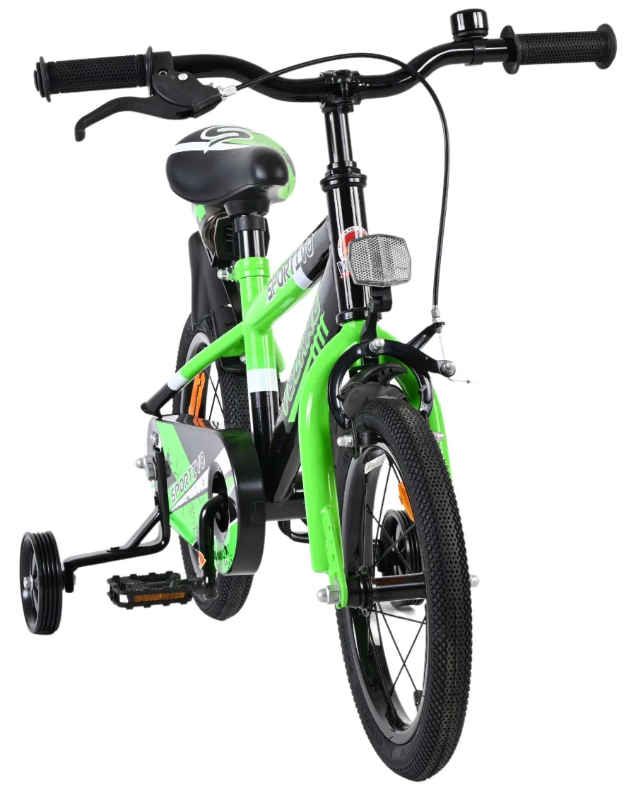 Volare Sportivo Kinderfiets – Jongens – 14 inch – Groen Zwart — foto 7
