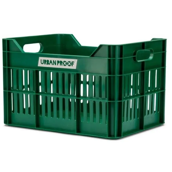 Gerecyclede Fietskrat Urban Proof Click 30 Liter Retro Groen