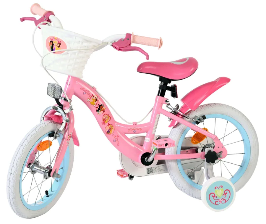 Magic Royals Kinderfiets – Meisjes – 14 inch – Roze – Twee handremmen — foto 8