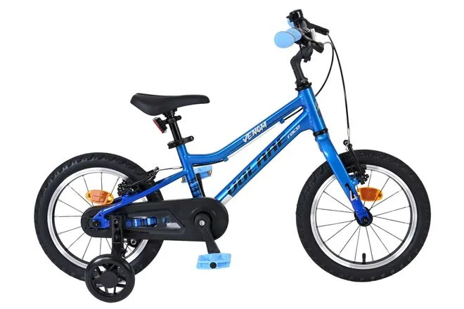Volare Venom Kinderfiets – Jongens – 14 inch – Blauw – Twee handremmen