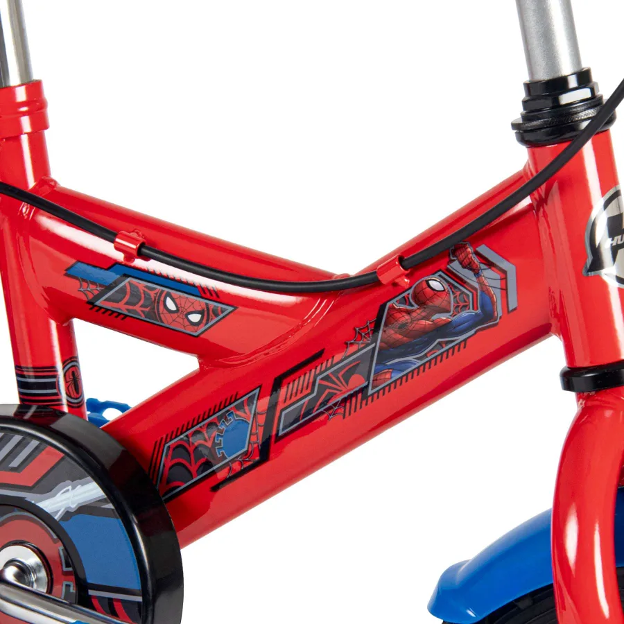 Spider-Man Kinderfiets - Jongens - 12 inch - Rood Blauw - Twee handremmen — foto 4