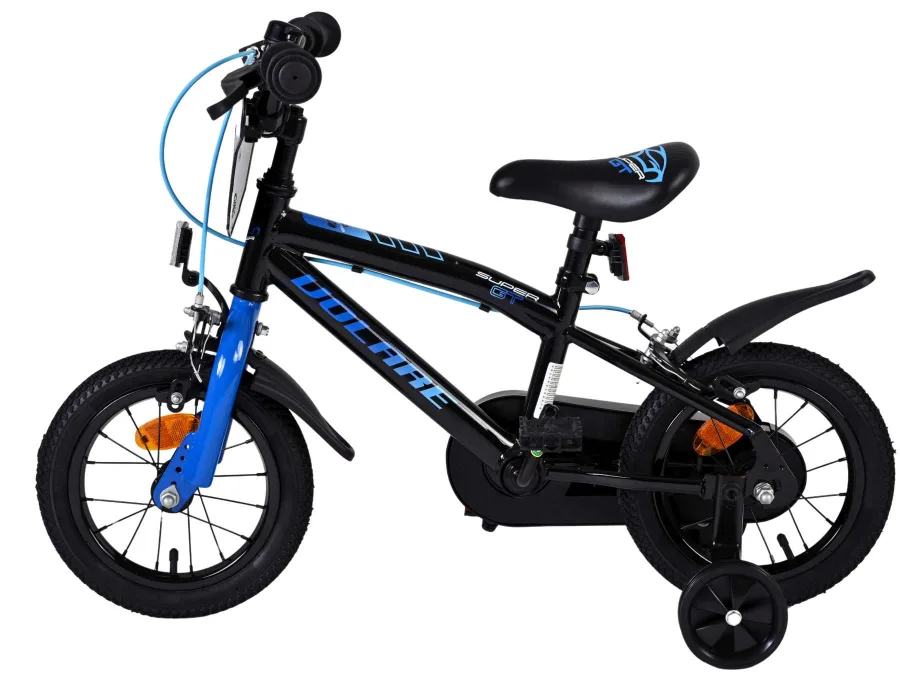 Volare Super GT Kinderfiets – Jongens – 12 inch – Blauw – Twee handremmen — foto 7