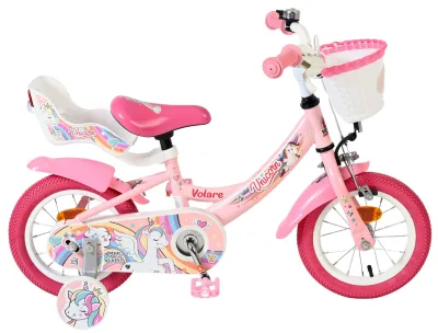 Volare Unicorn Kinderfiets – Meisjes – 12 inch – Roze