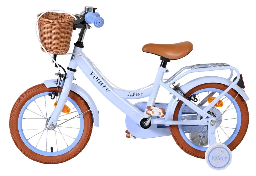 Volare Ashley Kinderfiets – Meisjes – 14 inch – Pastel Blauw – Twee Handremmen — foto 9