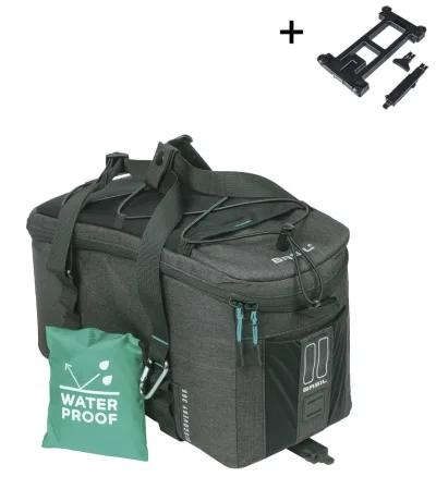Bagagedragertas Basil Discovery 365D MIK 9 liter 34 x 16 x 18 cm - zwart