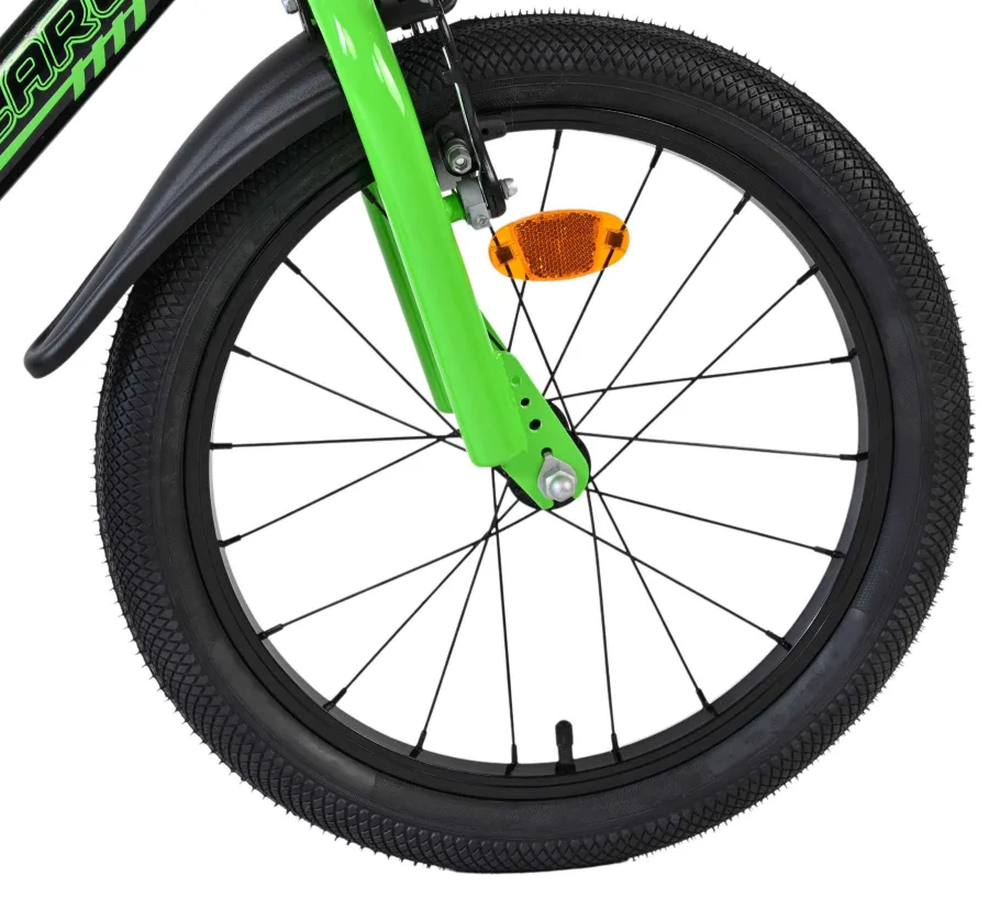 Volare Sportivo Kinderfiets – Jongens – 18 inch – Groen Zwart – Twee Handremmen — foto 3