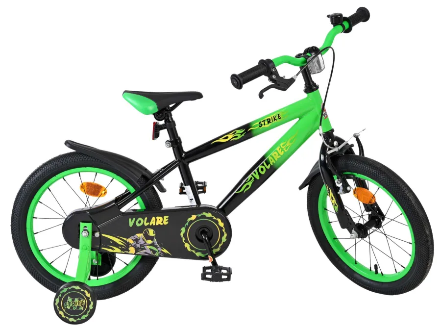 Volare Strike Kinderfiets – Jongens – 16 inch – Zwart Groen — foto 11