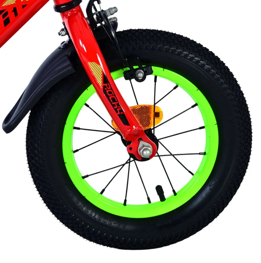 Volare Rocky Kinderfiets – Jongens – 12 inch – Rood – Twee handremmen — foto 3
