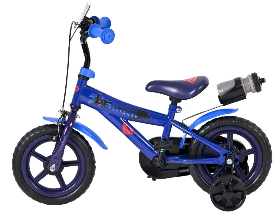 Superman Kinderfiets – Jongens – Mag Wheels – 12 inch – Blauw — foto 8