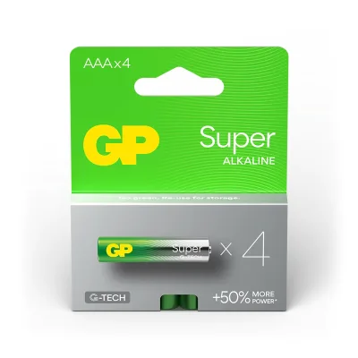 Super Alkaline AAA-batterijen 4PK