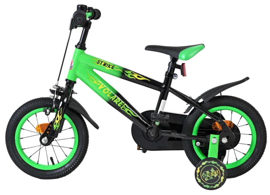 Volare Strike Kinderfiets – Jongens – 12 inch – Zwart Groen — foto 10