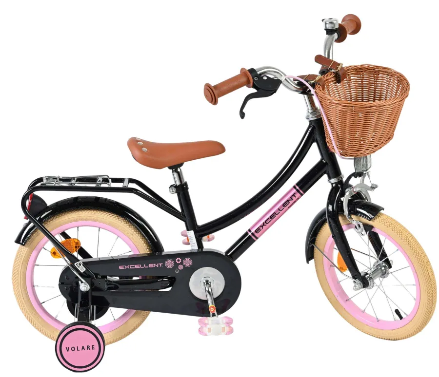 Volare Excellent Kinderfiets – Meisjes – 14 inch – Zwart — foto 12