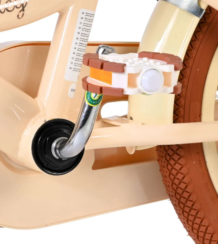 Volare Ashley Kinderfiets - Meisjes - 14 inch - Creme — foto 9