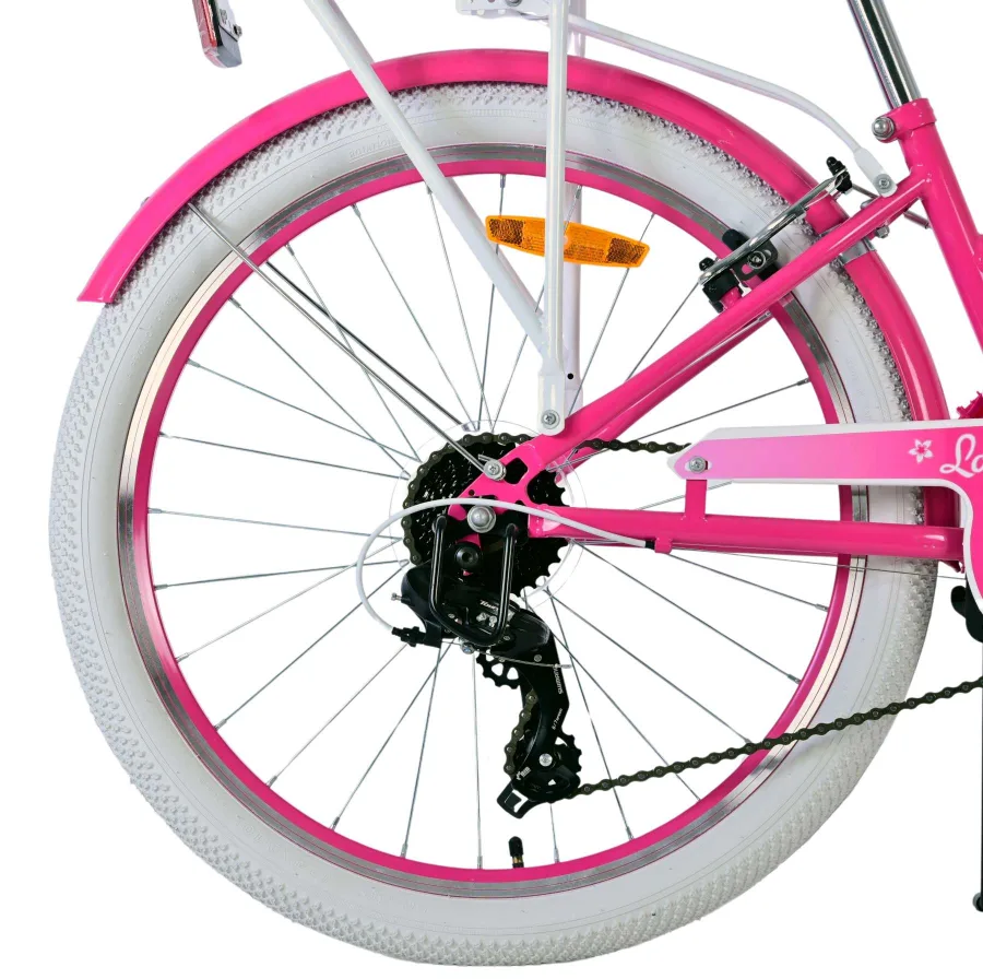 Volare Lovely Kinderfiets – Meisjes – 24 inch – Roze – 7 Versnellingen — foto 14