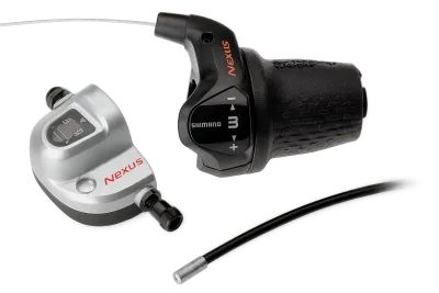Draaiversteller 3 speed Shimano Nexus SL-3S42E  met kabels en clickbox - zwart (werkplaatsverpakking)