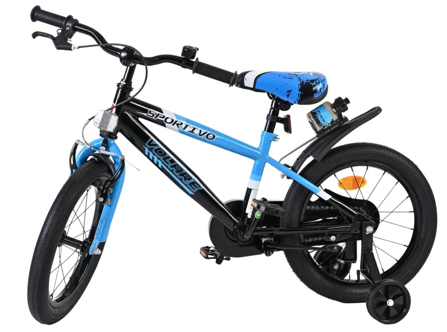 Volare Sportivo Kinderfiets – Jongens – 16 inch – Blauw Zwart — foto 10