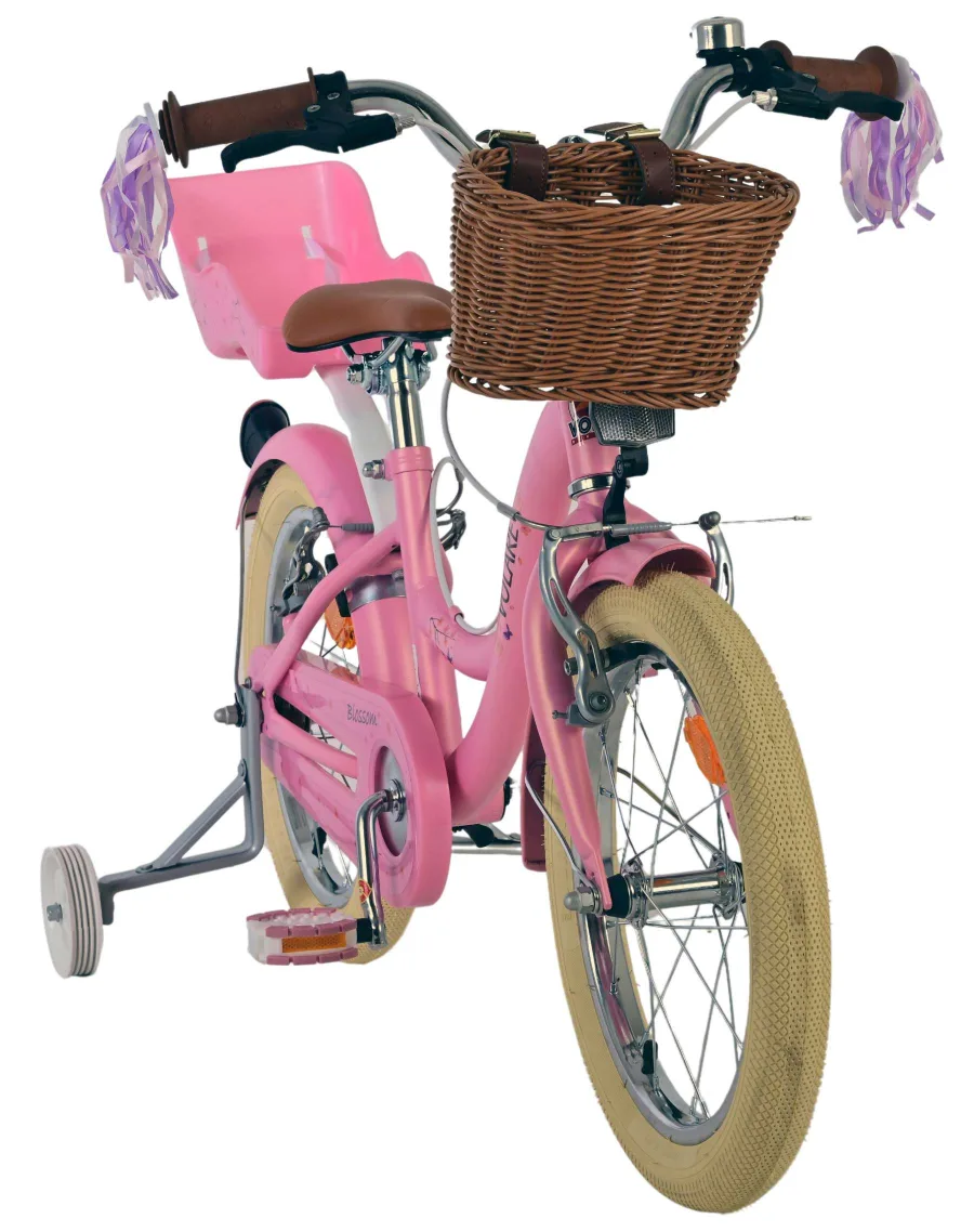 Volare Blossom Kinderfiets – Meisjes – 16 inch – Roze – Twee Handremmen — foto 6