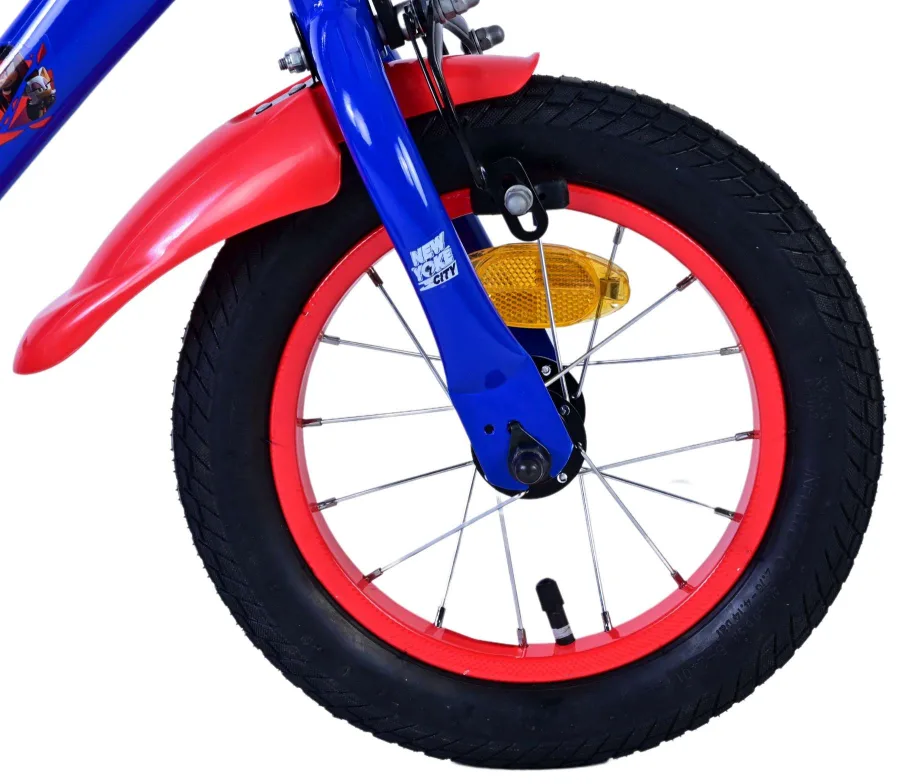 Turbo Crew Kinderfiets – Jongens – 12 inch – Blauw Rood — foto 9