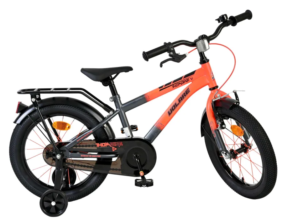 Volare Thombike Kinderfiets – Jongens – 16 inch – Oranje Grijs — foto 11