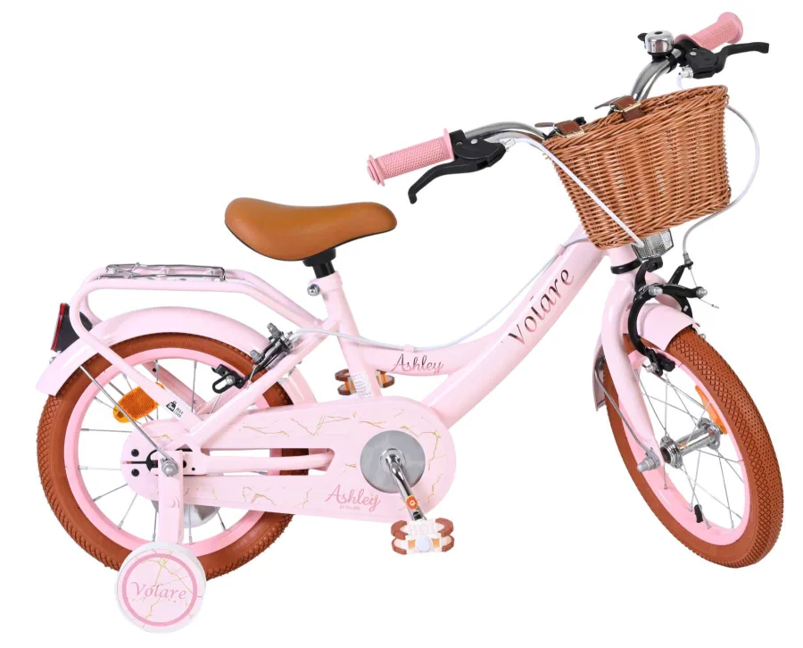 Volare Ashley Kinderfiets - Meisjes - 14 inch - Roze - Twee Handremmen — foto 10