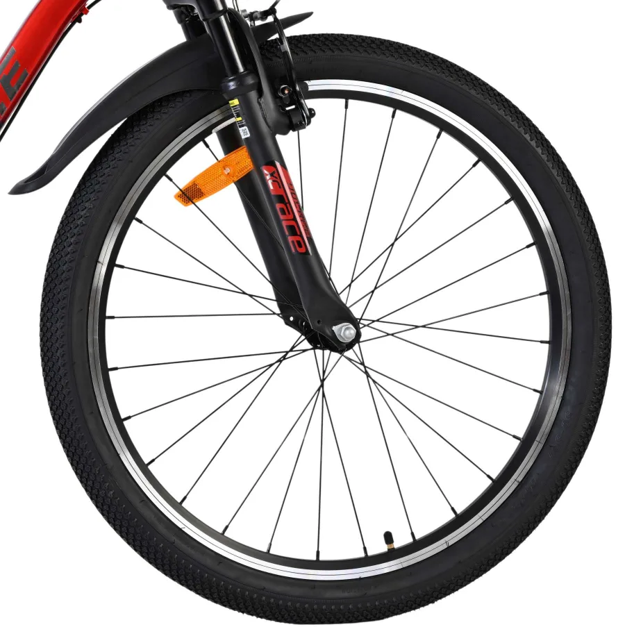 Volare XC Race Kinderfiets – 24 inch – Nexus 3 – Rood/Grijs — foto 3