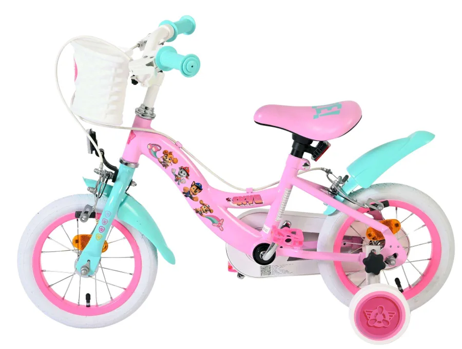 Paw Patrol Kinderfiets – Meisjes – 12 inch – Roze – Twee handremmen — foto 9