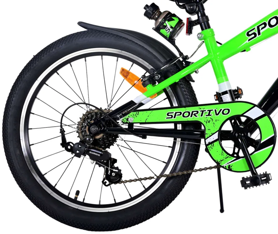 Volare Sportivo Kinderfiets – Jongens – 20 inch – Groen – 7 versnellingen — foto 3