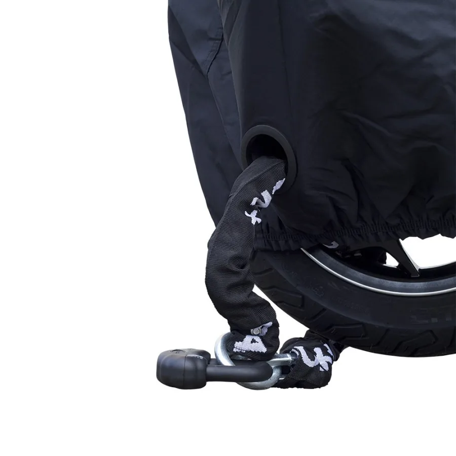 Motorhoes DS Covers ALFA 3W met ruimte voor topkoffer - zwart — foto 4