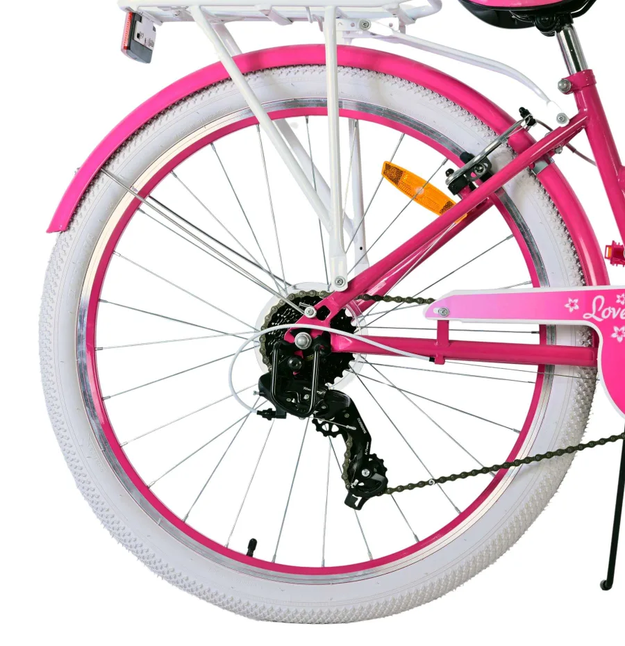 Volare Lovely Kinderfiets – Meisjes – 26 inch – Roze – 7 speed — foto 14