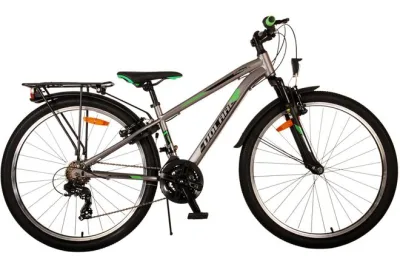Volare Cross Kinderfiets – Jongens – 26 inch – Grijs – 18 versnellingen – Twee handremmen