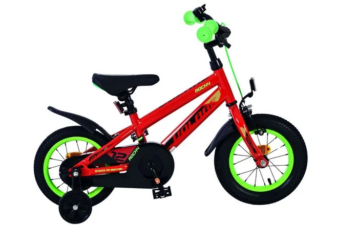Volare Rocky Kinderfiets – Jongens – 12 inch – Rood