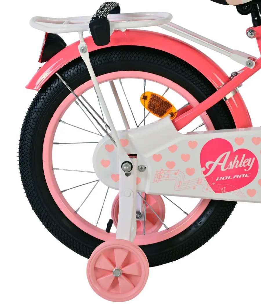 Volare Ashley Kinderfiets – Meisjes – 16 inch – Roze/Rood — foto 3