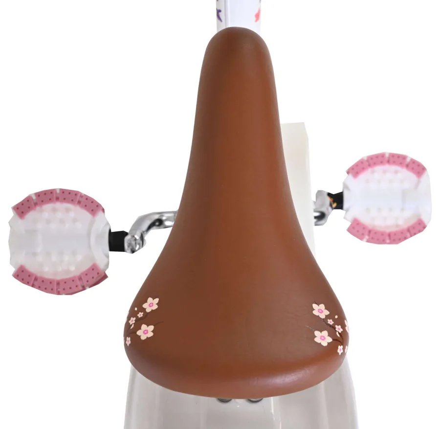 Volare Blossom Kinderfiets – Meisjes – 12 inch – Wit – Twee handremmen — foto 6