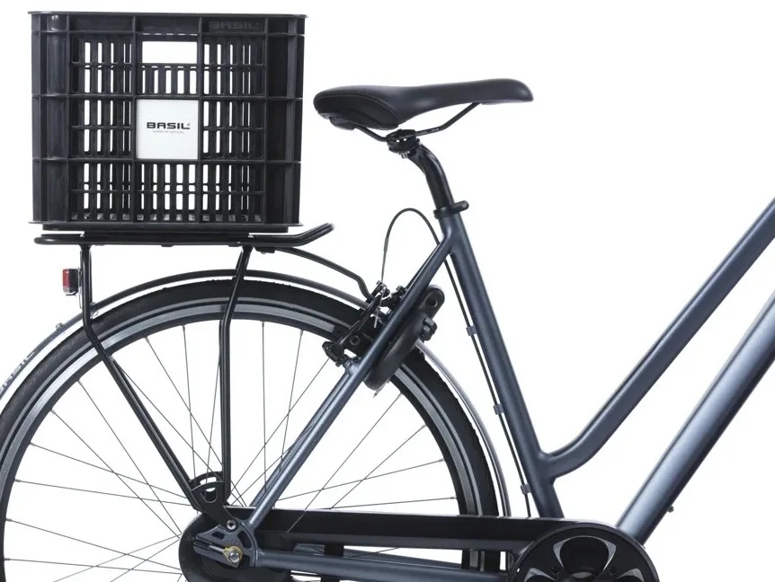 Fietskrat Basil L gerecycled kunststof MIK 40 liter - zwart — foto 4