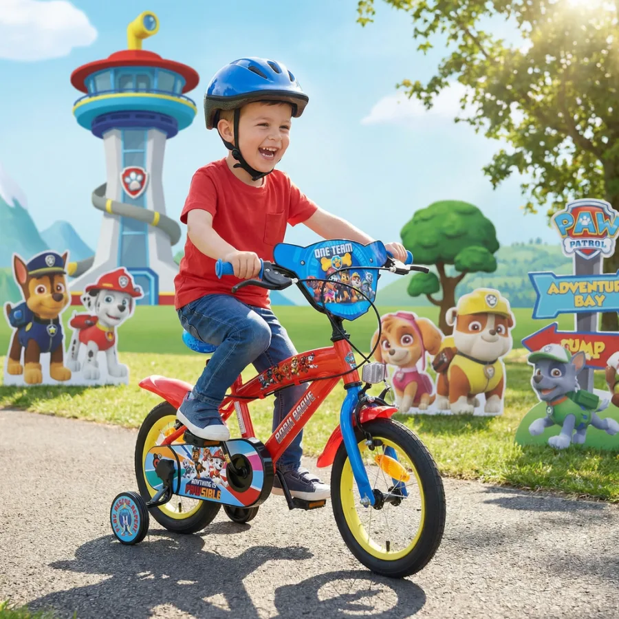 Paw Patrol Kinderfiets – Jongens – 16 inch – Rood Blauw — foto 15