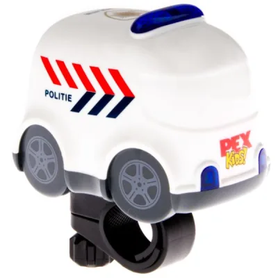 Fietsbel met sirene en zwaailichten PexKids “politieauto Finn”