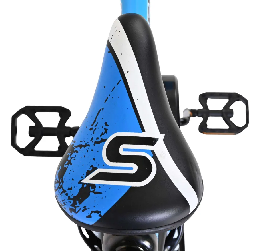 Volare Sportivo Kinderfiets – Jongens – 16 inch – Blauw Zwart – Twee Handremmen — foto 6