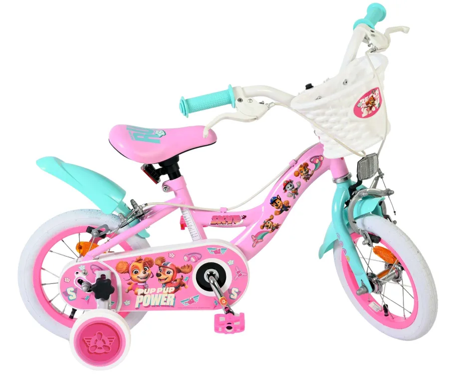Paw Patrol Kinderfiets – Meisjes – 12 inch – Roze – Twee handremmen — foto 12