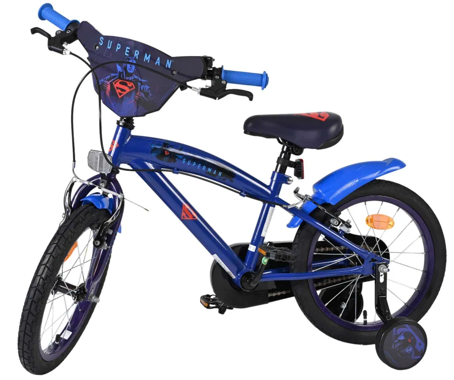 Superman Kinderfiets – Jongens – 16 inch – Blauw – Twee handremmen — foto 10