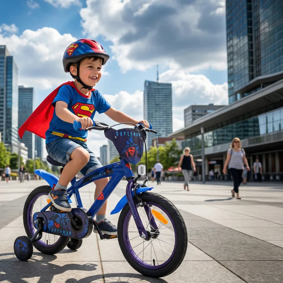 Superman Kinderfiets – Jongens – 16 inch – Blauw — foto 15