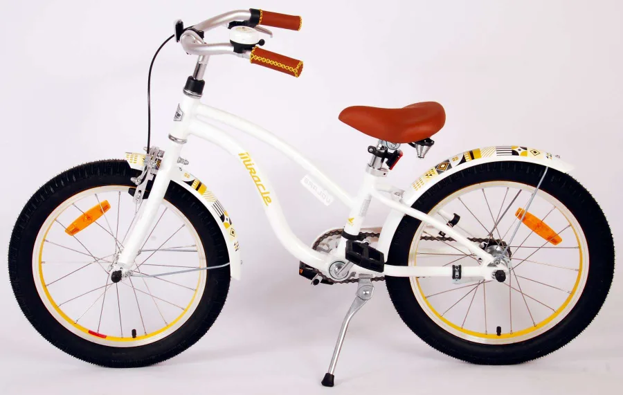 Volare Miracle Cruiser Kinderfiets – Meisjes – 18 inch – Wit – Prime Collection — foto 5