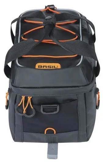 Bagagedragertas Basil Miles Tarpaulin MIK 7 liter  zwart/oranje — foto 8