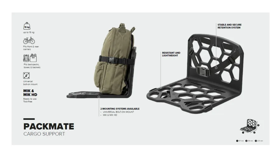 Bagagedragertransporter Polisport Packmate - zwart — foto 2