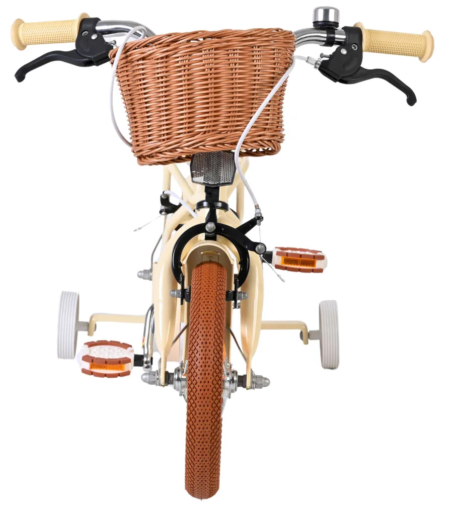 Volare Ashley Kinderfiets – Meisjes – 12 inch – Créme – Twee handremmen — foto 6