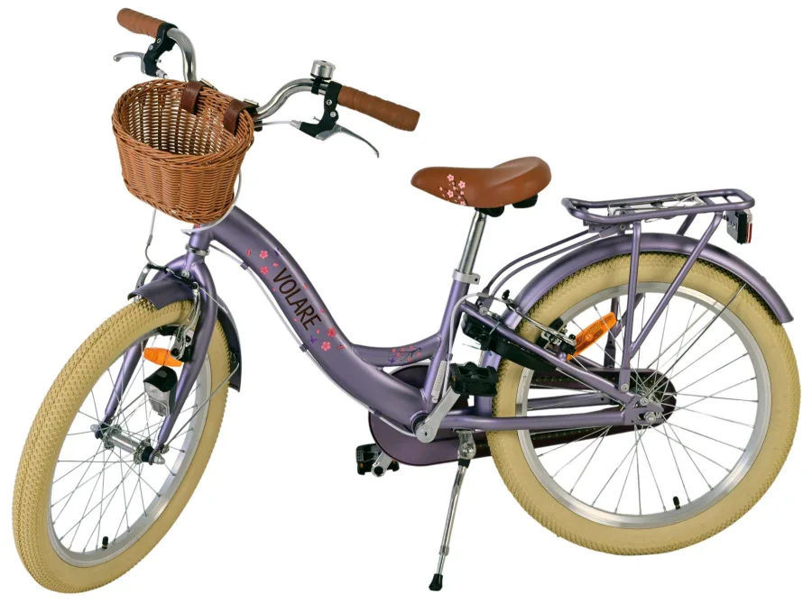 Volare Blossom Kinderfiets – Meisjes – 20 inch – Paars – Twee handremmen — foto 10